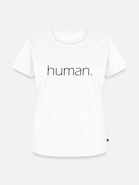 human. - Frauen Premium Bio T-Shirt - Weiß