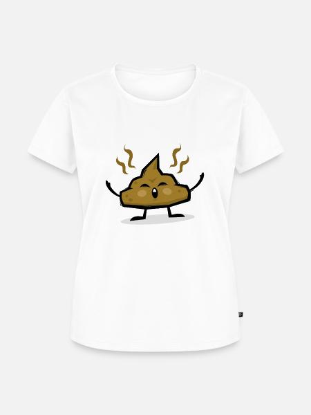 Poop - Frauen Premium Bio T-Shirt - Weiß