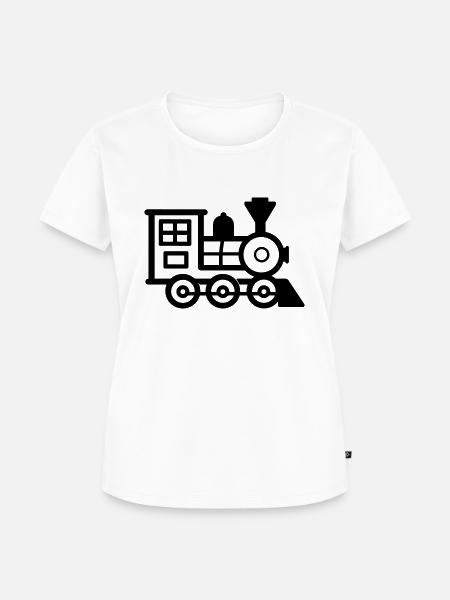Lokomotive - Frauen Premium Bio T-Shirt - Weiß