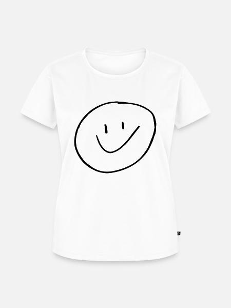Smily - Frauen Premium Bio T-Shirt - Weiß