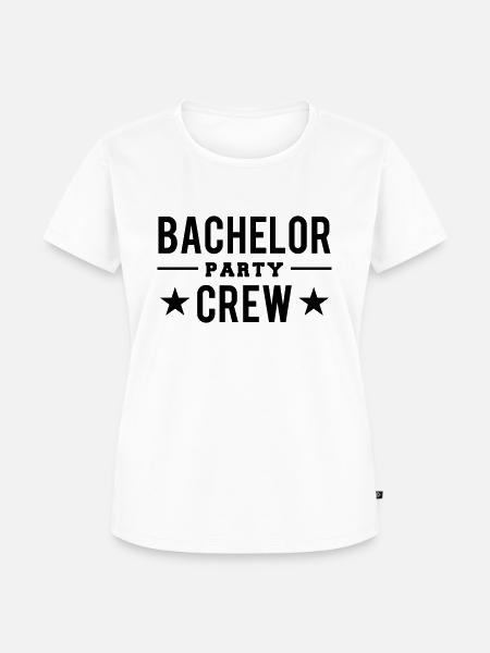 Bachelor Party CREW - Frauen Premium Bio T-Shirt - Weiß