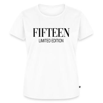15 .Geburtstag Geschenk 15 Jahre - Frauen Premium Bio T-Shirt - Weiß - Vorne - AI Model Female 172 dark (172cm)