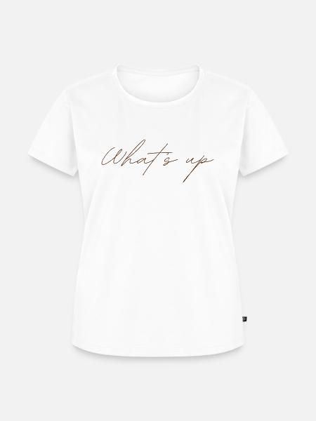 What's up - Frauen Premium Bio T-Shirt - Weiß