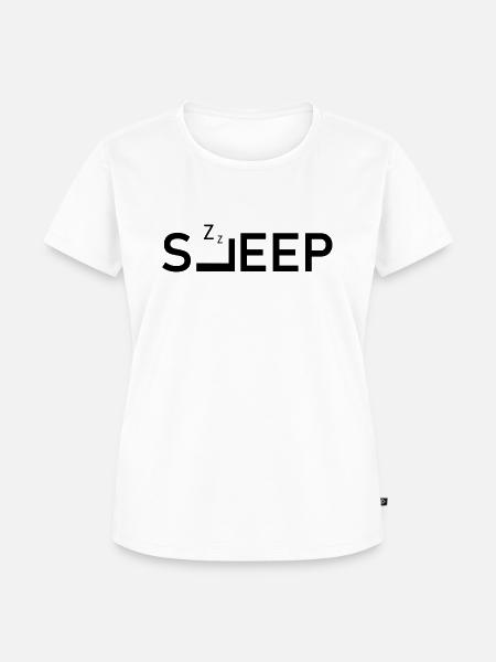 Sleep Logo - Frauen Premium Bio T-Shirt - Weiß