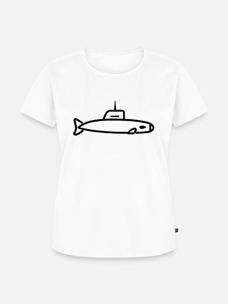 U-Boot-Boot - Frauen Premium Bio T-Shirt - Weiß
