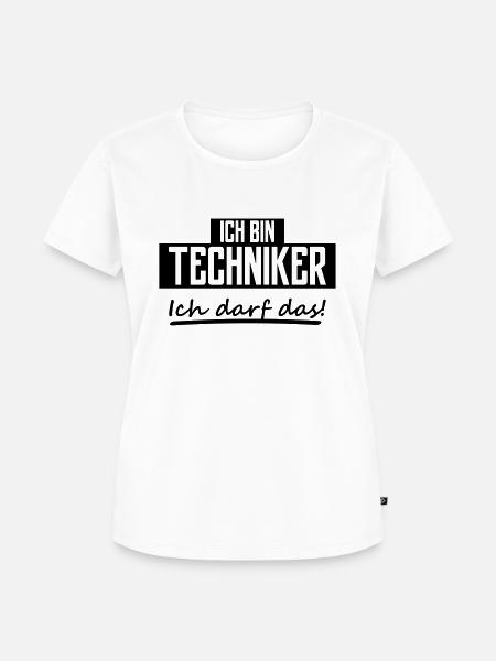 ich bin techniker - Frauen Premium Bio T-Shirt - Weiß