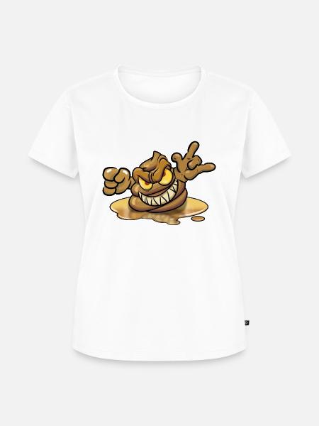 Rocking Poop - Frauen Premium Bio T-Shirt - Weiß
