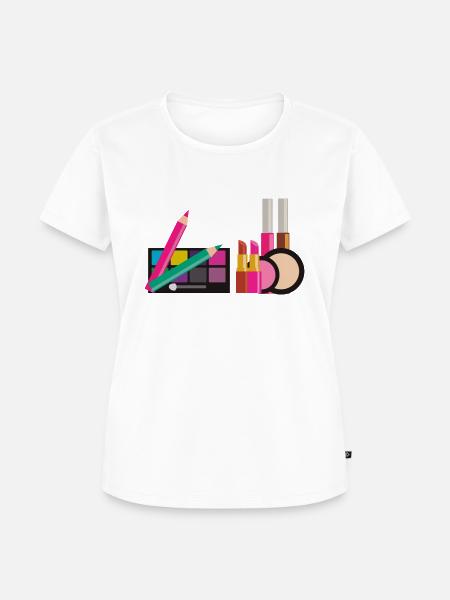 SCHMINKE - Frauen Premium Bio T-Shirt - Weiß
