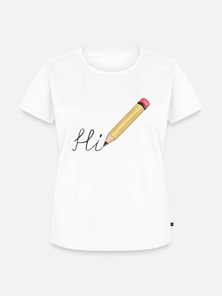 Hi - Frauen Premium Bio T-Shirt - Weiß
