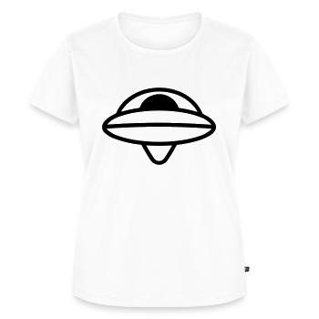 flying saucer - Women's Premium Organic T-shirt - white - Front - AI Model Female 172 dark (172cm)