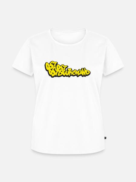 Ostdeutschland Graffiti - Frauen Premium Bio T-Shirt - Weiß