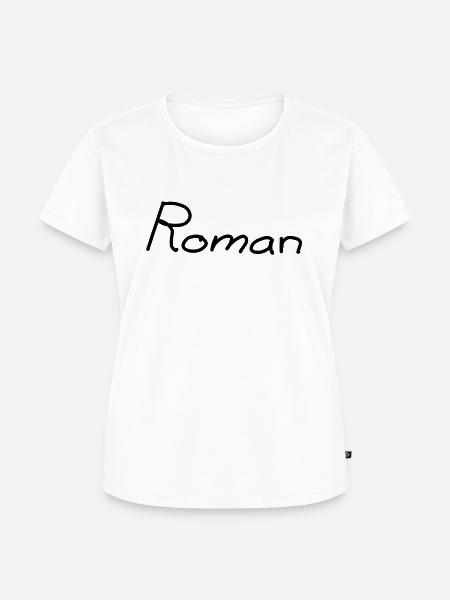 Roman - Frauen Premium Bio T-Shirt - Weiß