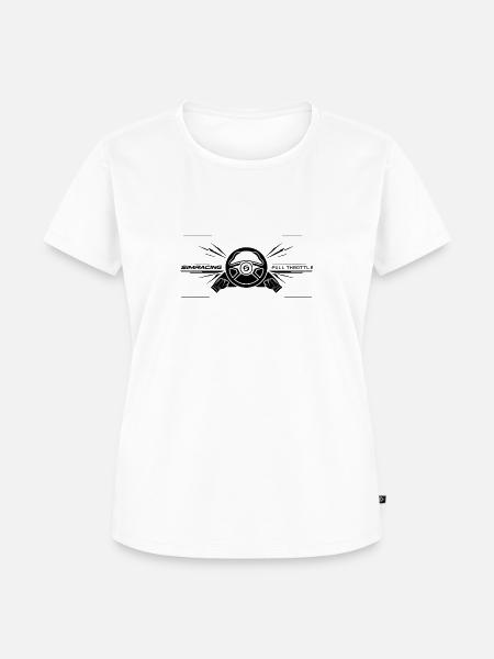 Simracing Full Throttle - Frauen Premium Bio T-Shirt - Weiß