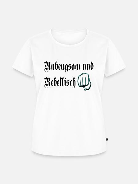 unbeugsan rebellisch - Frauen Premium Bio T-Shirt - Weiß