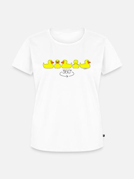 360° rubber duck - Frauen Premium Bio T-Shirt - Weiß