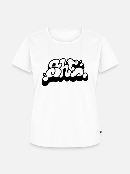 She Graffiti - Frauen Premium Bio T-Shirt - Weiß