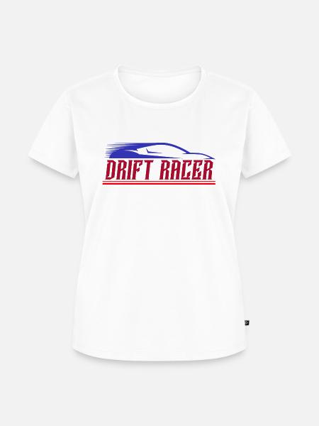Drift Racer - Frauen Premium Bio T-Shirt - Weiß