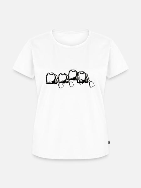 Teebeutelreihe - Frauen Premium Bio T-Shirt - Weiß