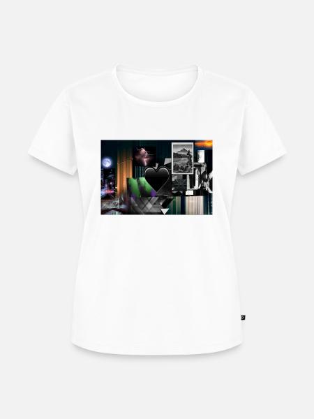 Dark ArtPrint - Frauen Premium Bio T-Shirt - Weiß