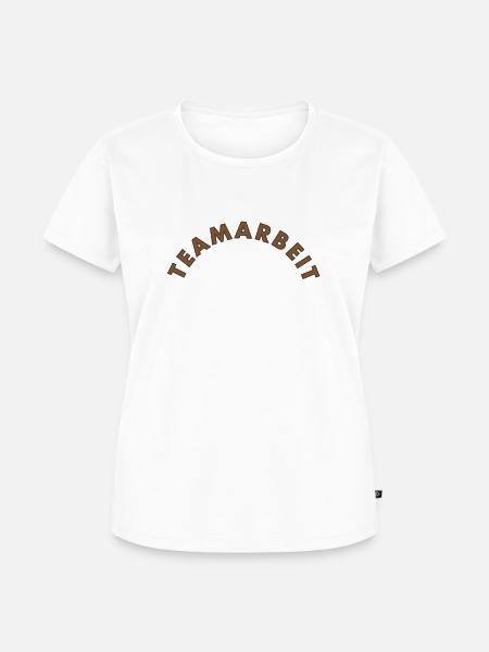 Teamarbeit - Frauen Premium Bio T-Shirt - Weiß