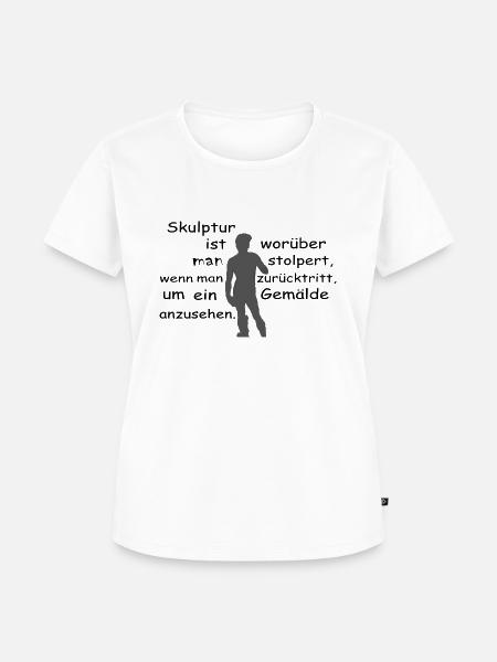 skulptur ist 4 - Frauen Premium Bio T-Shirt - Weiß