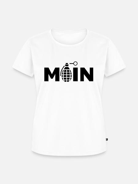 MOIN Handgranate - Frauen Premium Bio T-Shirt - Weiß