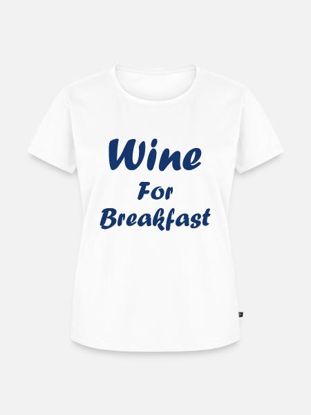 Wein zum Frühstück - Frauen Premium Bio T-Shirt - Weiß