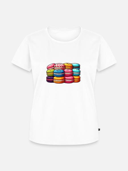 Macarons Liebe - Frauen Premium Bio T-Shirt - Weiß