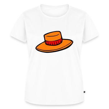 Hut - Frauen Premium Bio T-Shirt - Weiß - Vorne - AI Model Female 172 dark (172cm)