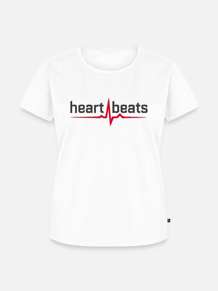 Heartbeat - Frauen Premium Bio T-Shirt - Weiß