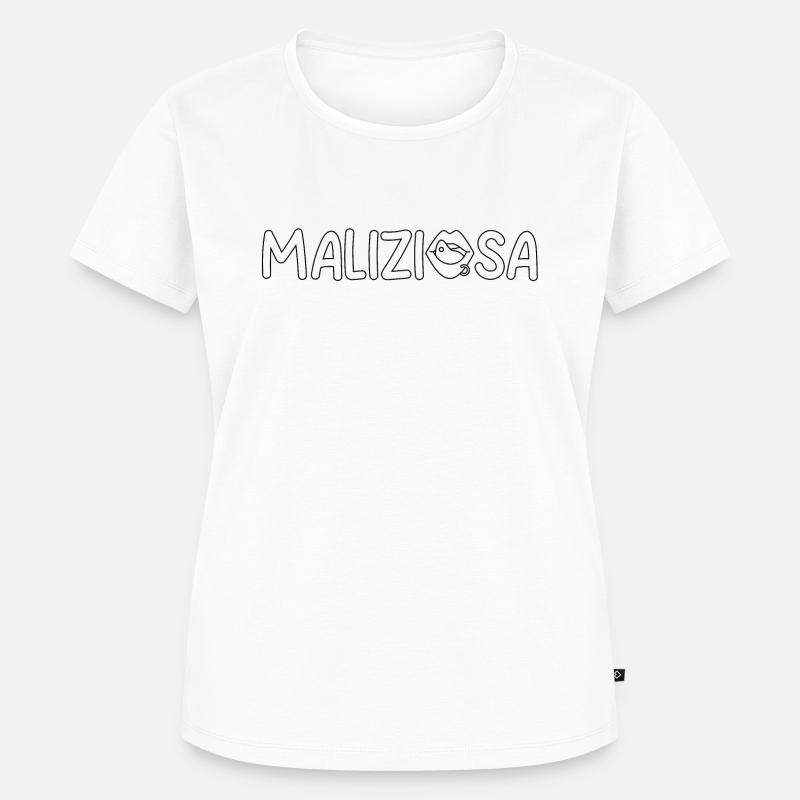 Schelmisches Basic Schwarz - Frauen Premium Bio T-Shirt - Weiß