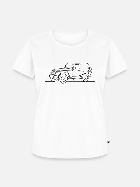 Geländewagen - Frauen Premium Bio T-Shirt - Weiß