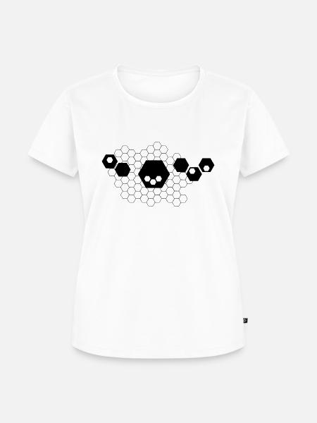 Hexagon design - Frauen Premium Bio T-Shirt - Weiß