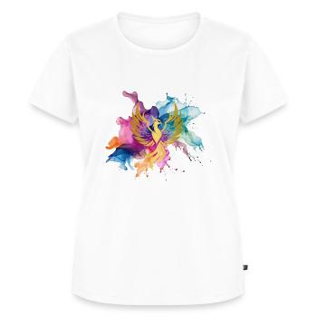 Phönix - Frauen Premium Bio T-Shirt - Weiß - Vorne - AI Model Female 172 dark (172cm)