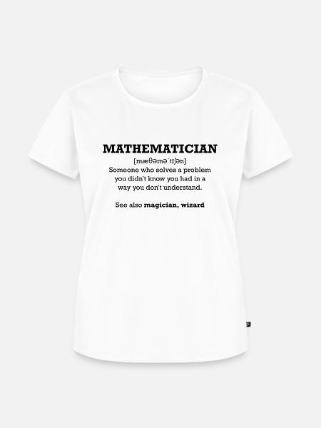 Mathematician - wizard - Frauen Premium Bio T-Shirt - Weiß