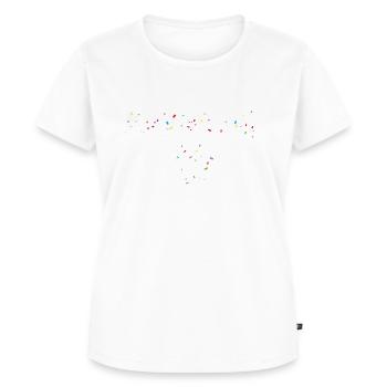 Karneval Herz - Frauen Premium Bio T-Shirt - Weiß - Vorne - AI Model Female 172 dark (172cm)