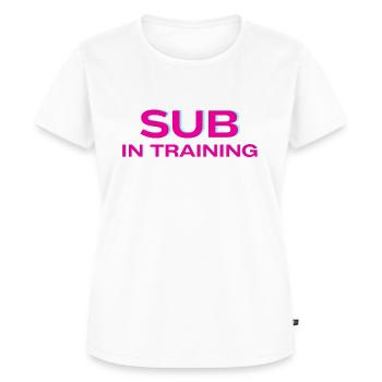 Sub in Training - Women's Premium Organic T-shirt - white - Front - AI Model Female 172 dark (172cm)