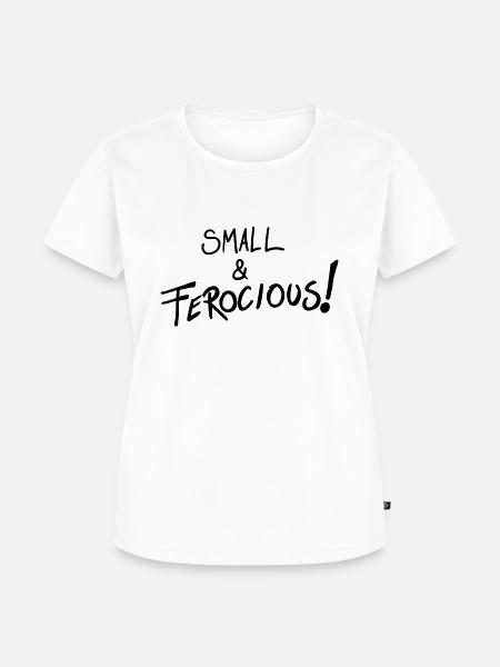 Klein und wild! - Frauen Premium Bio T-Shirt - Weiß