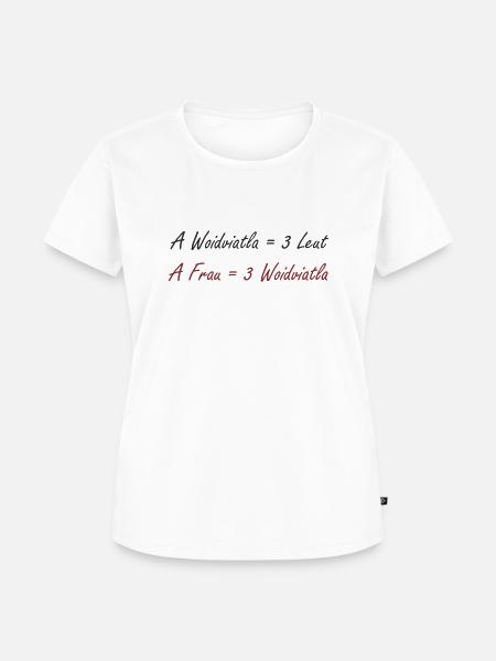 Frau 3 Woidviatla - Frauen Premium Bio T-Shirt - Weiß