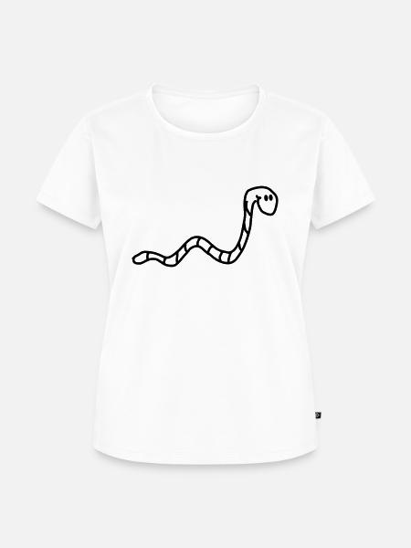 wurm - Frauen Premium Bio T-Shirt - Weiß