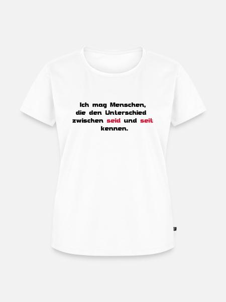 seid seit - Frauen Premium Bio T-Shirt - Weiß