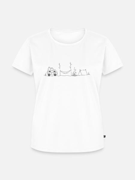 Casual Camping - Frauen Premium Bio T-Shirt - Weiß
