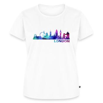 Londres - T-shirt Premium bio Femme - blanc - Devant - AI Model Female 172 dark (172cm)