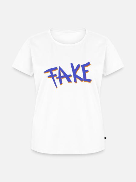 Fälschung Fake - Frauen Premium Bio T-Shirt - Weiß