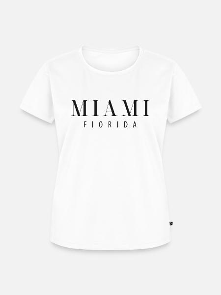 Miami - Florida - Frauen Premium Bio T-Shirt - Weiß