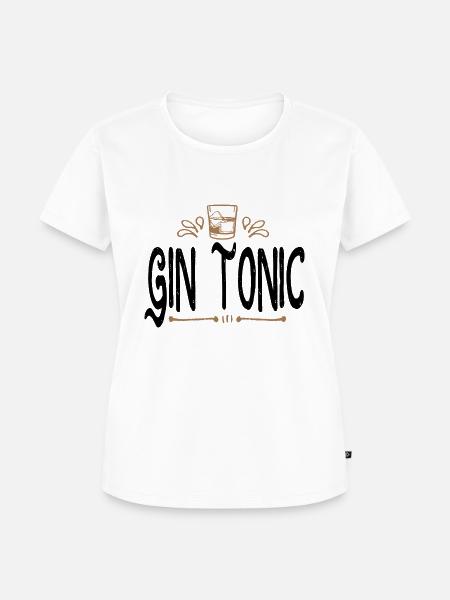 Gin Tonic - Frauen Premium Bio T-Shirt - Weiß