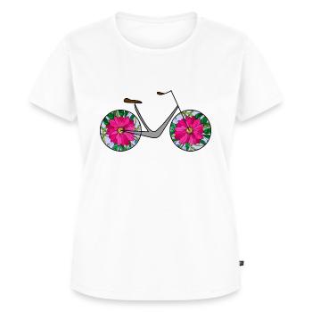 Bike - Women's Premium Organic T-shirt - white - Front - AI Model Female 172 dark (172cm)