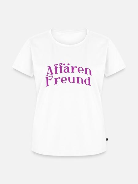 Affärenfreund - Frauen Premium Bio T-Shirt - Weiß