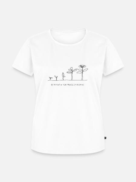 Growth - Frauen Premium Bio T-Shirt - Weiß
