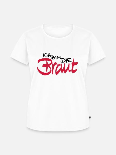 Ich bin die Braut - Frauen Premium Bio T-Shirt - Weiß